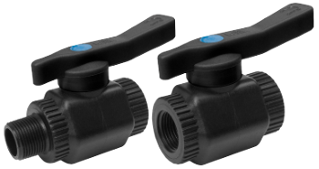 PP Shut-Off Valve with Black Handle Italy