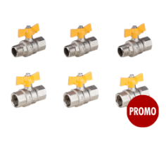 Sanitary Promo Pack 6/ 68 pcs / Gas Ball Valve Butterfly