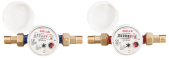 Single-Jet Water Meter Pre-equipped for Remote Transmission with Union