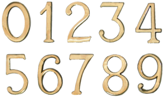 Self-Adhesive Number