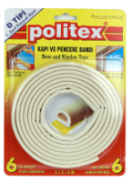 Self-Adhesive EPDM Sealing Tape, D Profile, 2x3 m