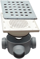 Square Floor Drain Trap with Riser SL 3 Inlets SP-H80-340L50-1