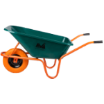 Wheelbarrow P with Plastic Tray and Polyurethane Wheel with Metal Rim