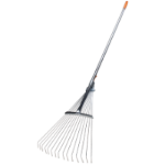 Rake with Adjustable Flexible Teeth with Metal Handle 1120