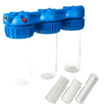 Triple Water Filter with Carbon, Cotton and Mesh EvoSanitary®