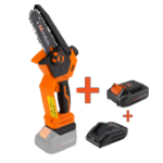 Cordless brushless mini chainsaw kit with 2 batteries and charger MAX 20V ONE EvoTools®