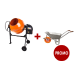 Concrete Mixer EvoTools® + Wheelbarrow PROMO 1+1