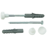 Toilet Fixing Screws White (2 pcs)